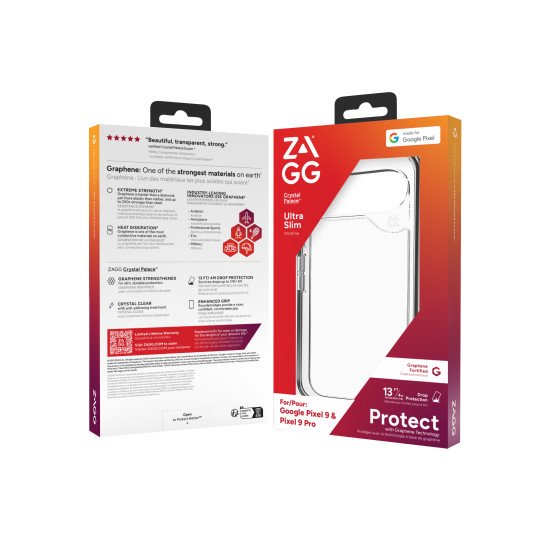 ZAGG Crystal Palace coque de protection pour téléphones portables 16 cm (6.3") Housse Transparent