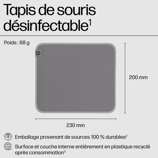 HP 105 Sanitizable Mouse Pad