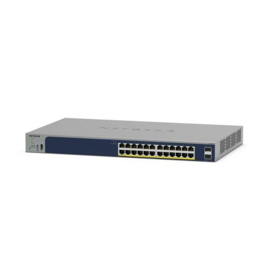 NETGEAR GS724TPv3 Géré L2 Gigabit Ethernet (10/100/1000) Connexion Ethernet POE Gris