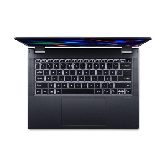 Acer TravelMate Spin P4 TMP414RN-53-TCO-51JS Hybride (2-en-1) 35,6 cm (14") Écran tactile WUXGA Intel® Core™ i5 i5-1335U 16 Go DDR4-SDRAM 512 Go SSD Wi-Fi 6E (802.11ax) Windows 11 Pro Bleu