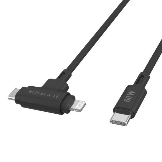 Targus HyperJuice câble USB USB 2.0 1,5 m USB C USB C/Lightning Noir