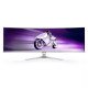 Philips Evnia 8000 49M2C8900L/00 écran PC 124,2 cm (48.9") 5120 x 1440 pixels Dual QHD QDOLED Blanc