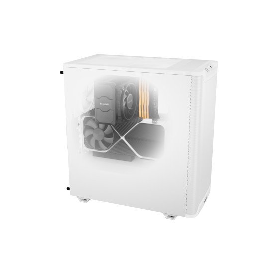 be quiet! Pure Base 501 Blanc | Boîtier PC , Mini ATX / Micro ATX / ATX, 2 ventilateurs Pure Wings 3 140 mm PWM