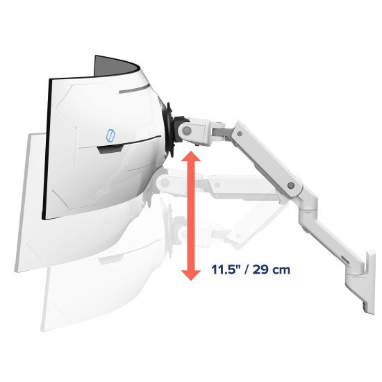 Ergotron HX Series HX ARM WITH VERY HEAVY DUTY PIVOT WALL support d'écran plat pour bureau 144,8 cm (57") Mur