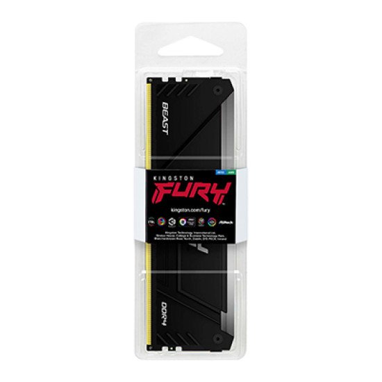 Kingston Technology FURY 16GB 3200MT/s DDR4 CL16 DIMM 1Gx8 Beast RGB