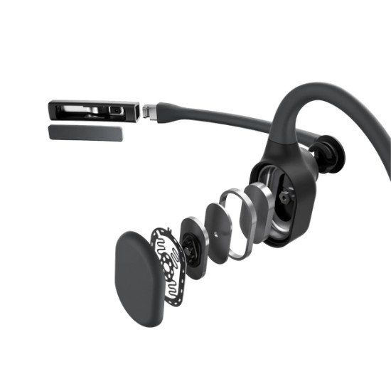 SHOKZ C110-AI-BK-EN écouteur/casque Sans fil Crochets auriculaires Bureau/Centre d'appels Bluetooth Noir