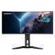 GIGABYTE Moniteur de jeu courbé OLED WQHD MO34WQC 34" - 3440 x 1440, 175Hz, 0.03ms, KVM, 250 cd/m², FreeSync Premium Pro, DisplayHDR True Black 400, HDMI 2.1, Displayport 1.4