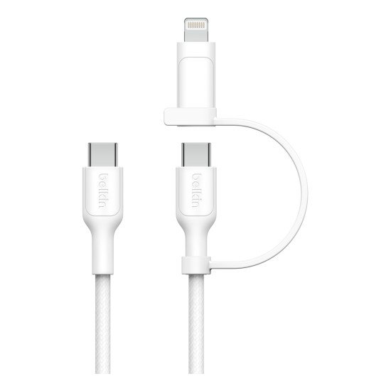 Belkin BoostCharge Pro câble USB USB 2.0 1,5 m USB C USB C/Lightning Blanc