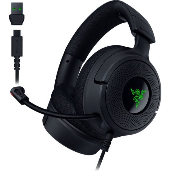 Razer Kraken V4 X Casque Avec fil Arceau Jouer USB Type-C / USB Type-A Noir