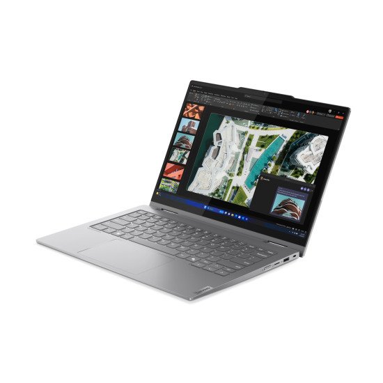 Lenovo ThinkBook 14 Intel Core Ultra 7 155U Hybride (2-en-1) 35,6 cm (14") Écran tactile WUXGA 16 Go DDR5-SDRAM 512 Go SSD Wi-Fi 6E (802.11ax) Windows 11 Pro Gris