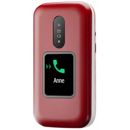 Doro 2880 124,1 g Rouge, Blanc Téléphone numérique