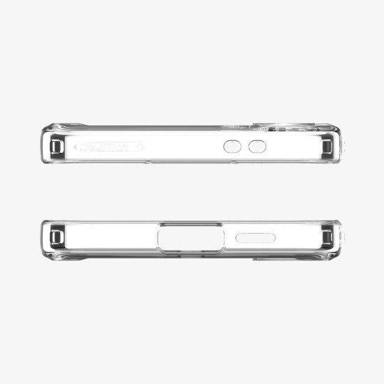 Spigen Ultra Hybrid Metal Ring (MagFit) coque de protection pour téléphones portables 17 cm (6.7") Housse Transparent, Blanc