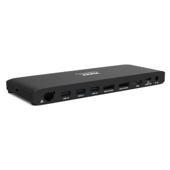 Port Designs 901910W-EU station d'accueil Avec fil USB 3.2 Gen 2 (3.1 Gen 2) Type-C Noir