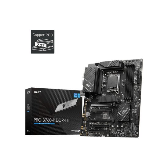 MSI PRO B760-P DDR4 II carte mère Intel B760 LGA 1700 ATX