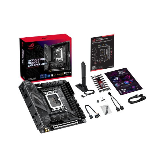 ASUS ROG STRIX B860-I GAMING WIFI Intel B860 LGA 1851 (Socket V1) mini ITX