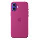 Apple Coque en silicone avec MagSafe pour iPhone 16 Plus - Fuchsia