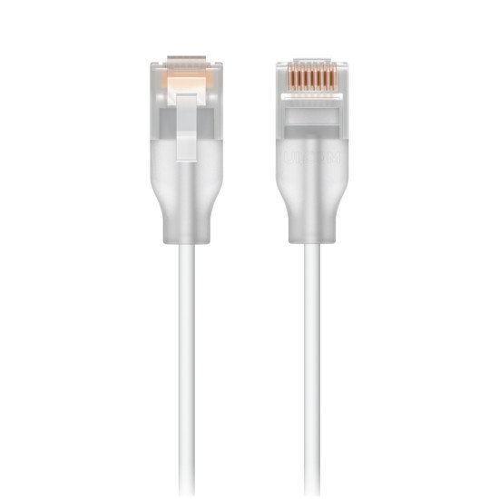 Ubiquiti UACC-Cable-Patch-EL-0.15M-W câble de réseau Translucide, Blanc 0,15 m Cat6