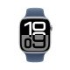 Apple Watch Series 10 OLED 46 mm Numérique 416 x 496 pixels Écran tactile Argent Wifi GPS (satellite)