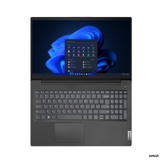 Lenovo V V15 7520U Ordinateur portable 39,6 cm (15.6") Full HD AMD Ryzen™ 5 8 Go LPDDR5-SDRAM 256 Go SSD Wi-Fi 5 (802.11ac) Windows 11 Pro Noir