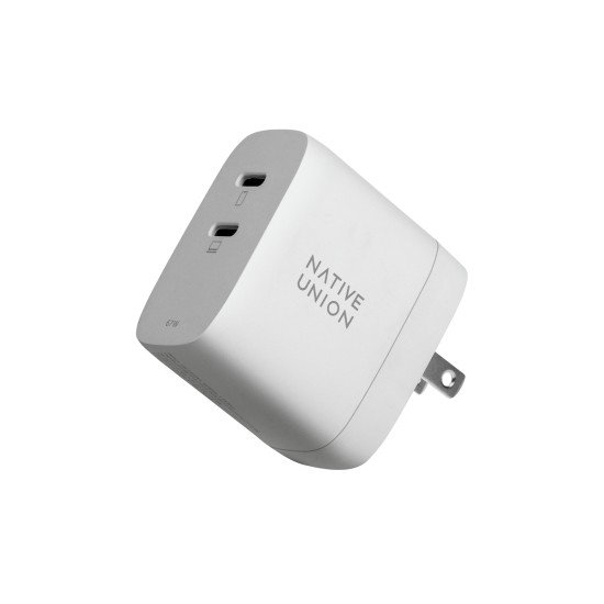 Native Union FAST-PD67-WHT-INT chargeur d'appareils mobiles Ordinateur portable, Smartphone, Tablette Blanc Secteur Charge rapide Intérieure