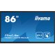 iiyama PROLITE TE8614MIS-B2AG Écran plat de signalisation numérique 2,18 m (86") LCD Wifi 435 cd/m² 4K Ultra HD Noir Écran tactile Intégré dans le processeur Android 24/7