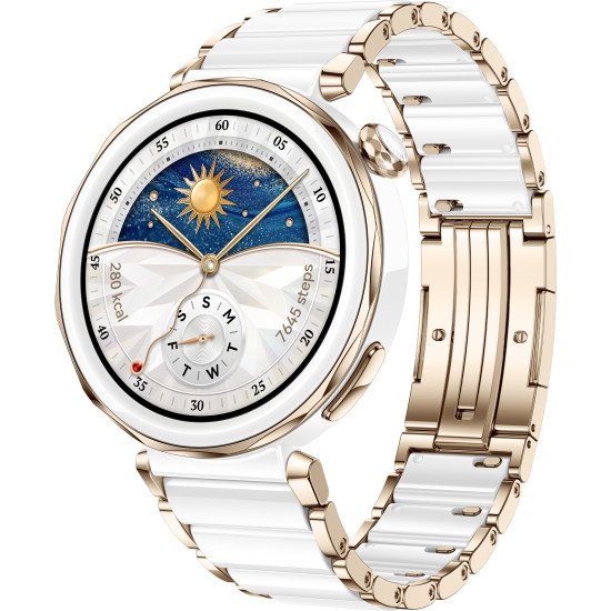 Huawei WATCH GT5 Pro 42mm 3,35 cm (1.32") AMOLED Numérique 466 x 466 pixels Blanc GPS (satellite)