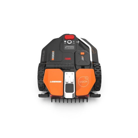 WORX Landroid Vision M600 Tondeuse à gazon robot Batterie Noir, Orange, Rouge, Argent