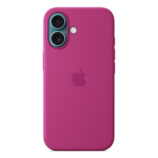 Apple Coque en silicone avec MagSafe pour iPhone 16 - Fuchsia