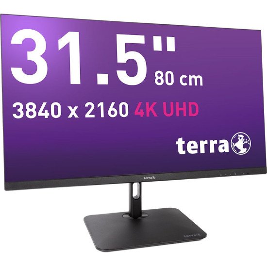 TERRA 3030234 écran PC 80 cm (31.5") 3840 x 2160 pixels 4K Ultra HD LCD Noir