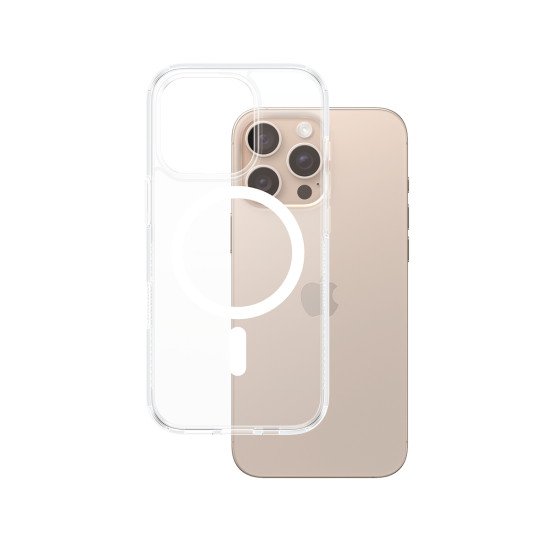 PanzerGlass PG HardC White MagS iPhone 16 6.9InchPro coque de protection pour téléphones portables Housse Transparent