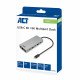 ACT AC7095 station d'accueil Avec fil USB 3.2 Gen 1 (3.1 Gen 1) Type-C Gris