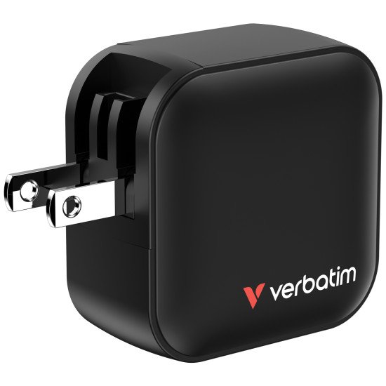 Verbatim Mini GaN Charger 70W Universel Noir Secteur Charge rapide Intérieure