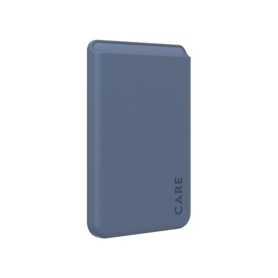 PanzerGlass PG CARE Cardholder Blue iPhone coque de protection pour téléphones portables Housse Transparent