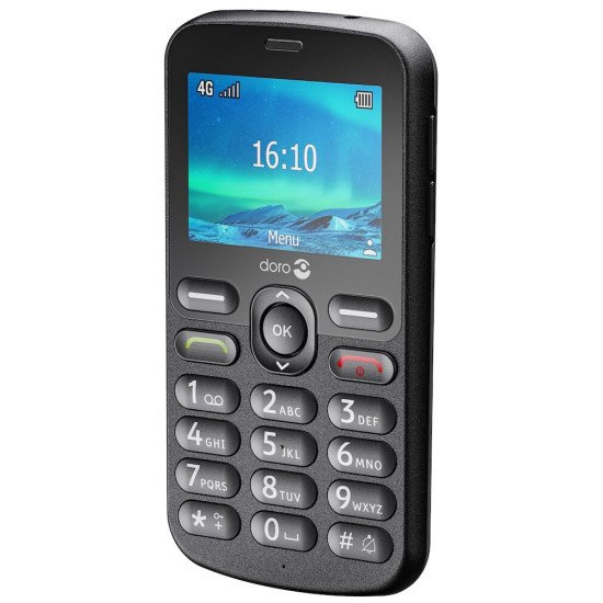 Doro 1880 113,7 g Noir Téléphone d'entrée de gamme