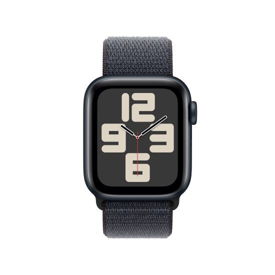 Apple Watch SE OLED 40 mm Numérique 324 x 394 pixels Écran tactile 4G Noir Wifi GPS (satellite)