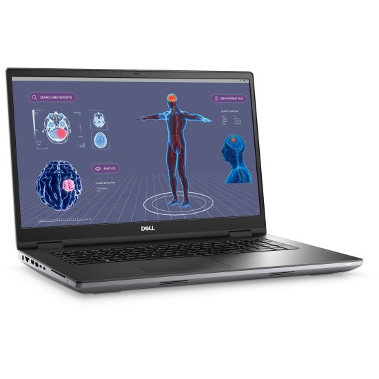 DELL Precision 7780 Station de travail mobile 43,9 cm (17.3") DDR5-SDRAM Wi-Fi 6E (802.11ax) Gris