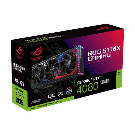 ASUS ROG -STRIX-RTX4080S-O16G-GAMING NVIDIA GeForce RTX 4080 SUPER 16 Go GDDR6X