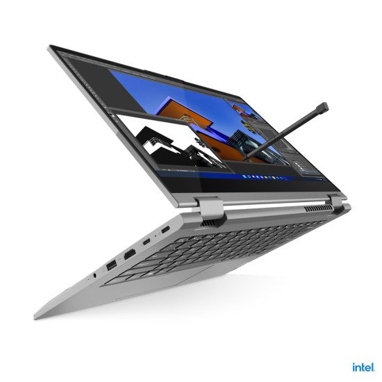 Lenovo ThinkBook 14s Yoga i7-1355U Hybride (2-en-1) 35,6 cm (14") Écran tactile Full HD Intel® Core™ i7 16 Go DDR4-SDRAM 512 Go SSD Wi-Fi 6 (802.11ax) Windows 11 Pro Gris