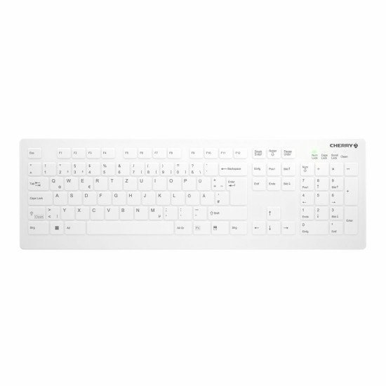 CHERRY AK-C8112 clavier RF sans fil QWERTZ Allemand Blanc