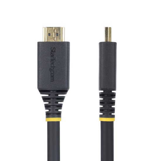 StarTech.com Câble HDMI Haut Débit de 5m Certifié Premium, 4K 60Hz/1440p 144Hz, HDR10/HDCP 2.2/ARC, 18Gbps, Cordon HDMI 2.0 UHD pour TV/Moniteur/Affichage, Gaine TPE