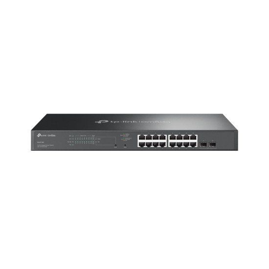 TP-Link Omada SG2218P commutateur réseau Géré L2/L2+ Gigabit Ethernet (10/100/1000) Connexion Ethernet POE 1U Noir