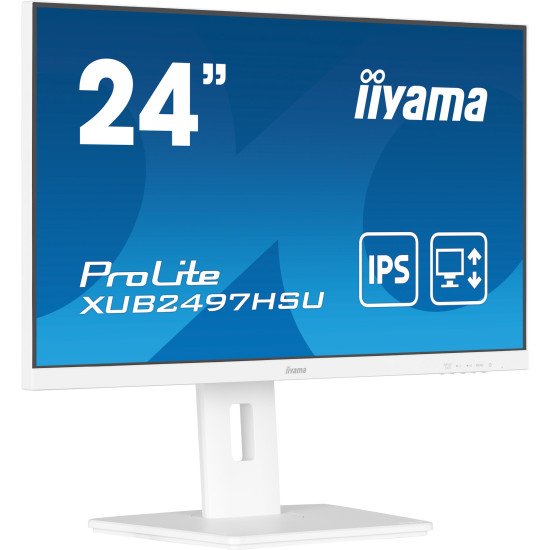 iiyama ProLite XUB2497HSU-W2 écran PC 60,5 cm (23.8") 1920 x 1080 pixels Full HD LED Blanc