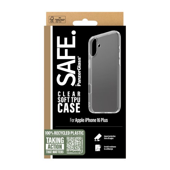 PanzerGlass SAFE by PG TPU Case 2024 6.7Inch TP coque de protection pour téléphones portables Housse Transparent