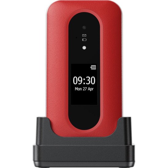 Doro Leva L30 7,11 cm (2.8") 142,7 g Rouge, Blanc Téléphone numérique