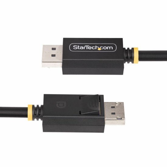 StarTech.com Câble DisplayPort 2.1 de 2m, Câble DisplayPort DP40 Certifié VESA avec UHBR10/HDR/HDCP 2.2, 8K 60Hz/4K 144Hz avec DSC 1.2a, 40Gbps, Câble DP 2.1, Cordon pour Écran/Moniteur UHD, M/M