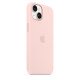 Apple Coque en silicone avec MagSafe pour iPhone 14 - Rose craie