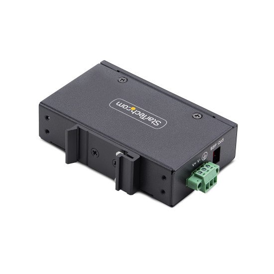 StarTech.com Switch Réseau Industriel 5 Ports Non Géré, 100/1000 Ethernet, Rail DIN/Montage Mural, Commutateur Gigabit IP30 Robuste, -40°C - 75°C, 9~60V DC, Conforme TAA