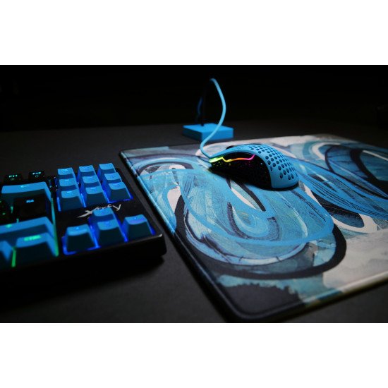 CHERRY XTRFY GP4 Tapis de souris de jeu Noir, Bleu, Gris