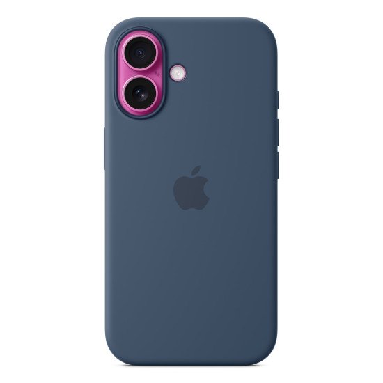 Apple Coque en silicone avec MagSafe pour iPhone 16 - Denim