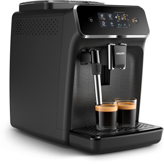 Philips 2200 series Séries 2200 Noir Mat EP2220/10 Machine expresso broyeur, 2 boissons, mousseur lait